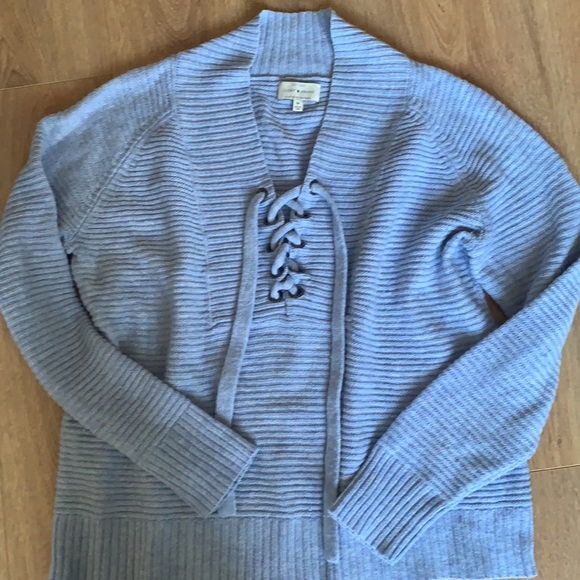 Lucky Brand beautiful blue sweater size M - Picture 5 of 7